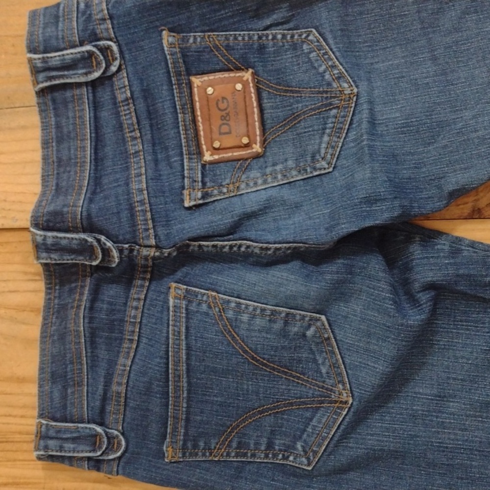 D&G Dolce & Gabbana Low Rise Slim Straight Jeans Size 26
